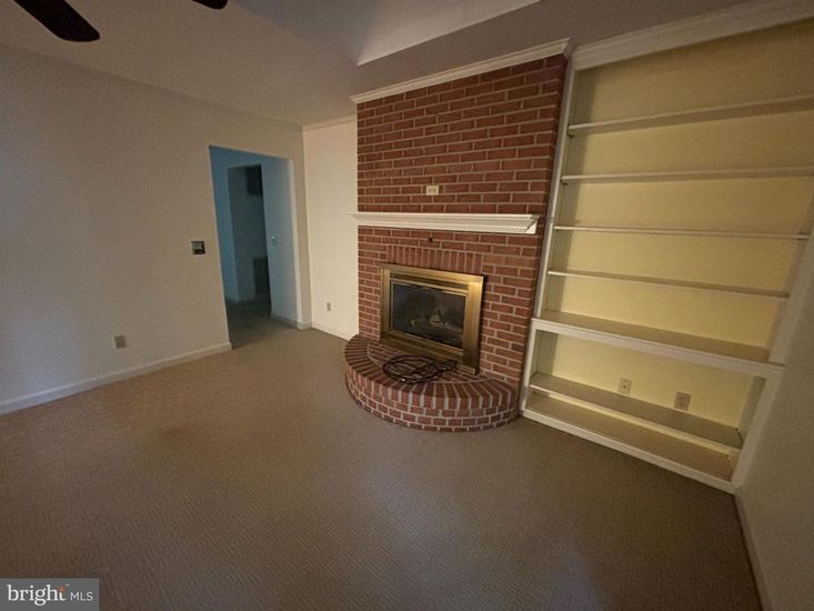 Empty room, Fireplace, Interior, Stone Walls