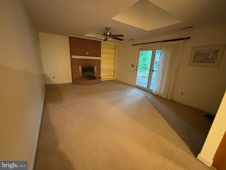 Empty room, Fireplace, Interior, Stone Walls