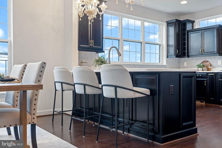Chandelier, Interior, Kitchen, Recessed Lighting, Wood Texture Flooring