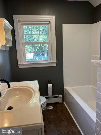 Bathroom, Interior, Wood Texture Flooring