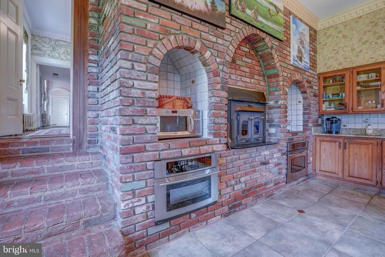 Fireplace, Interior, Stone Walls