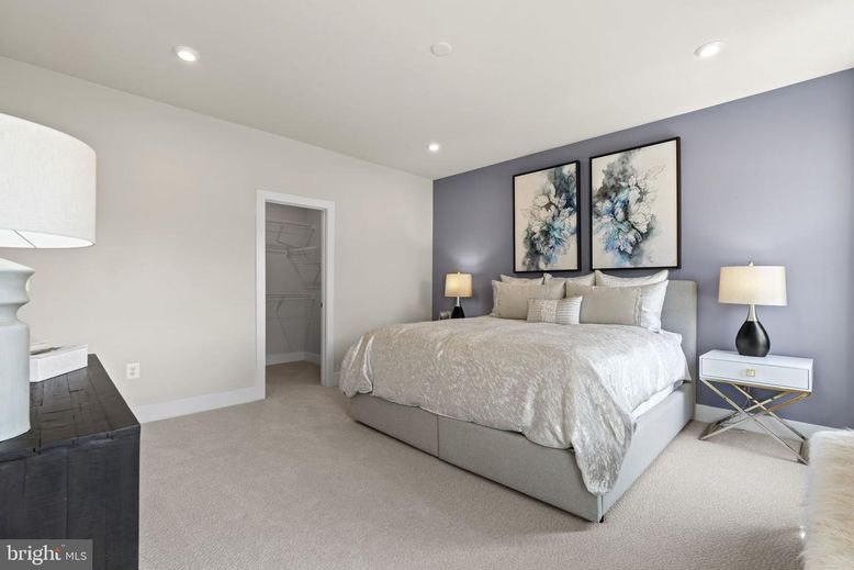 Bedroom, Interior, Recessed Lighting