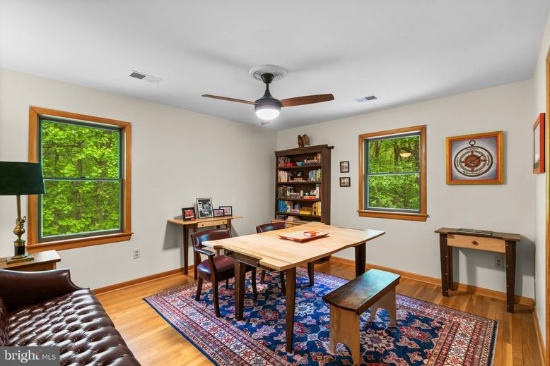 Home Office, Interior, Wood Texture Flooring