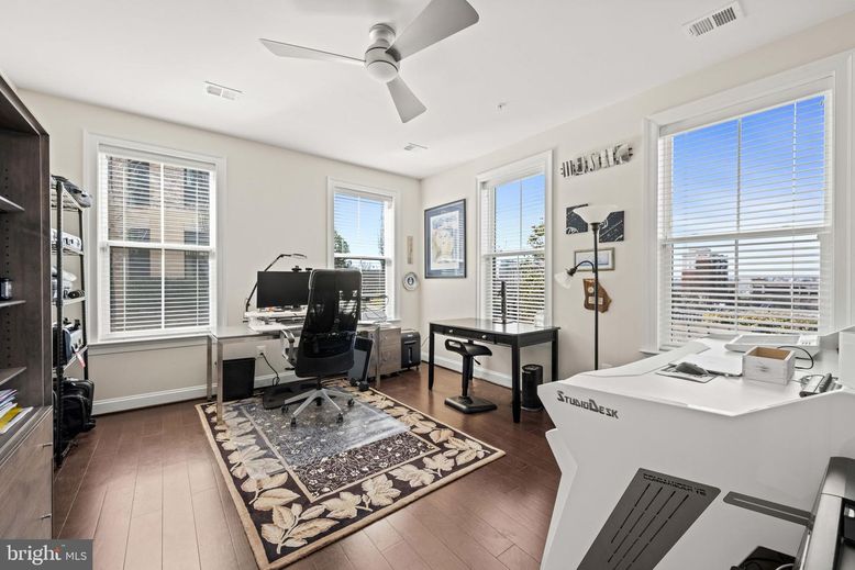 Home Office, Interior, Wood Texture Flooring