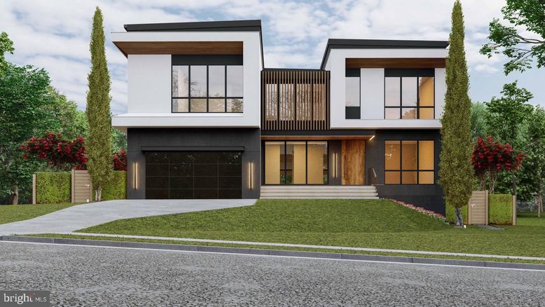 Attached, Exterior, Facade, Modern