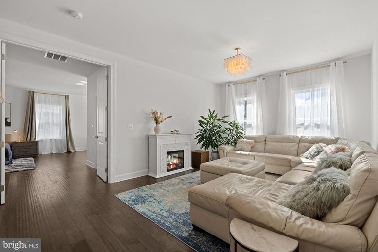 Chandelier, Fireplace, Interior, Living room, Wood Texture Flooring