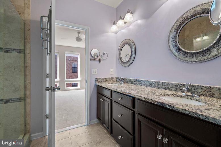 Bathroom, Dual Sink Vanities, Glass Shower, Interior