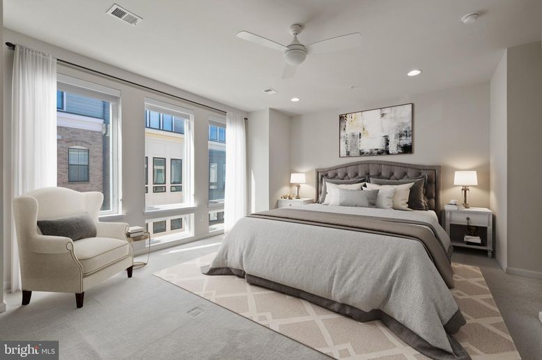 Bedroom, Interior, Recessed Lighting