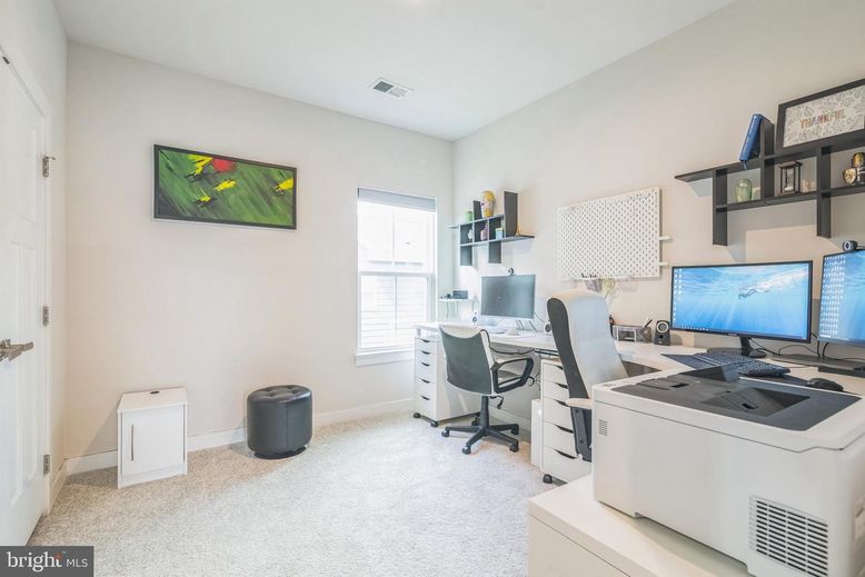 Home Office, Interior, Recessed Lighting