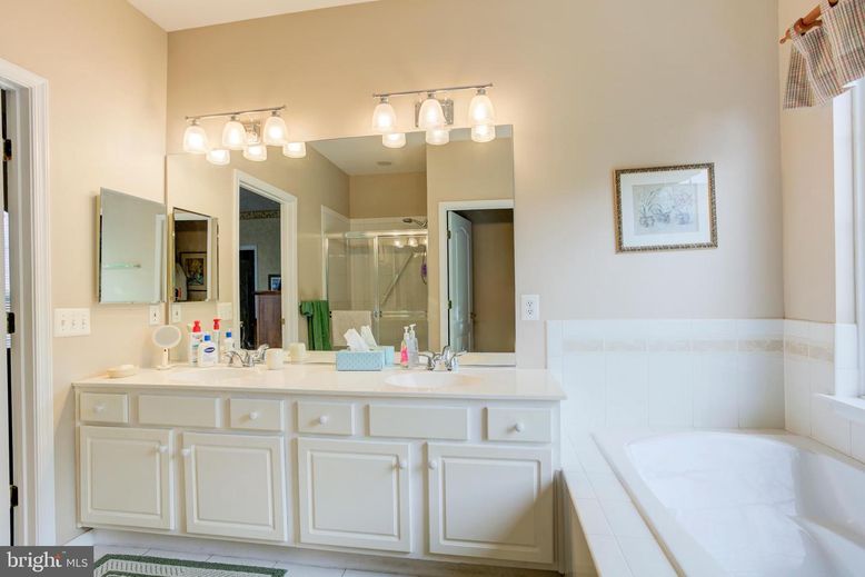 Bathroom, Dual Sink Vanities, Glass Shower, Interior