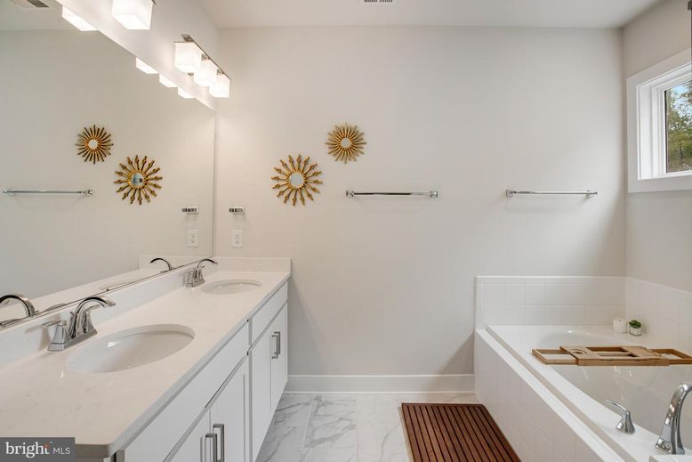 Bathroom, Dual Sink Vanities, Interior, Marble