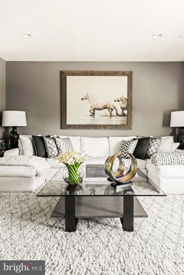 Interior, Living room, Recessed Lighting