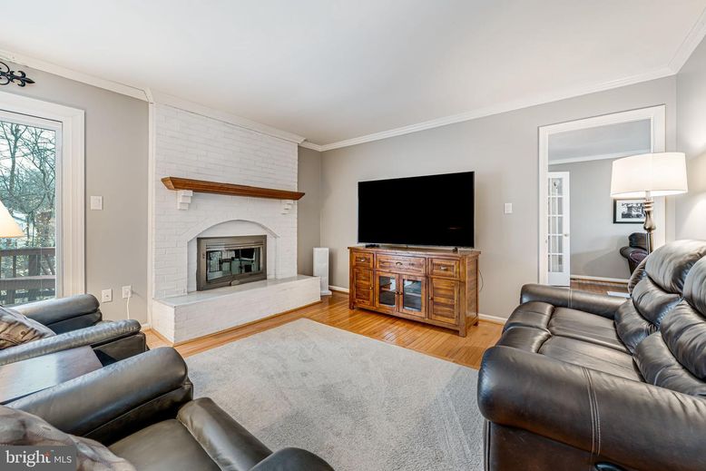 Fireplace, Interior, Living room, Stone Walls, Wood Texture Flooring