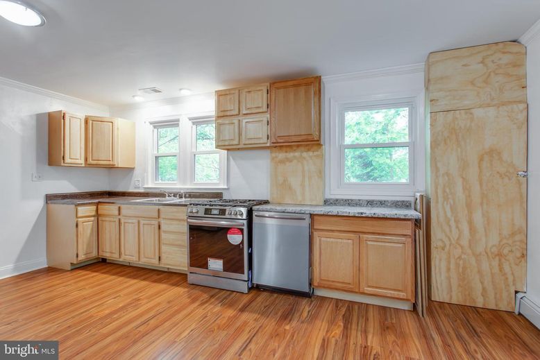 Interior, Kitchen, Wood Texture Flooring