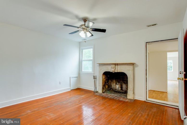 Empty room, Fireplace, Interior, Wood Texture Flooring