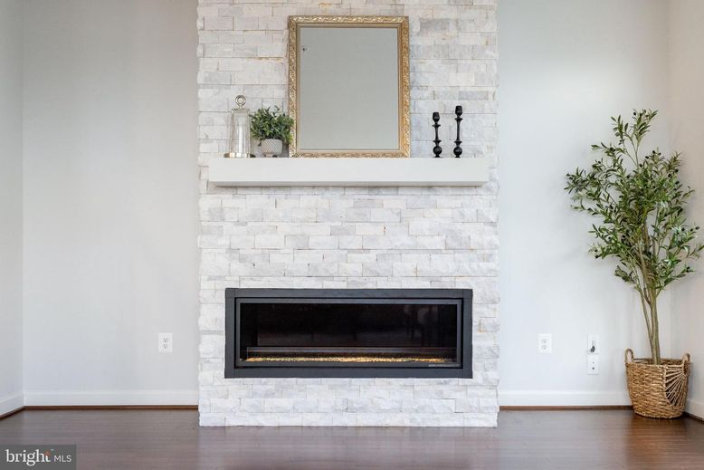 Fireplace, Interior, Stone Walls, Wood Texture Flooring