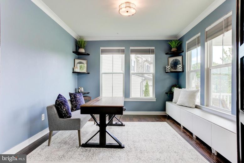Home Office, Interior, Wood Texture Flooring