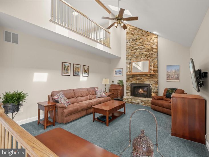 Fireplace, Interior, Living room, Stone Walls