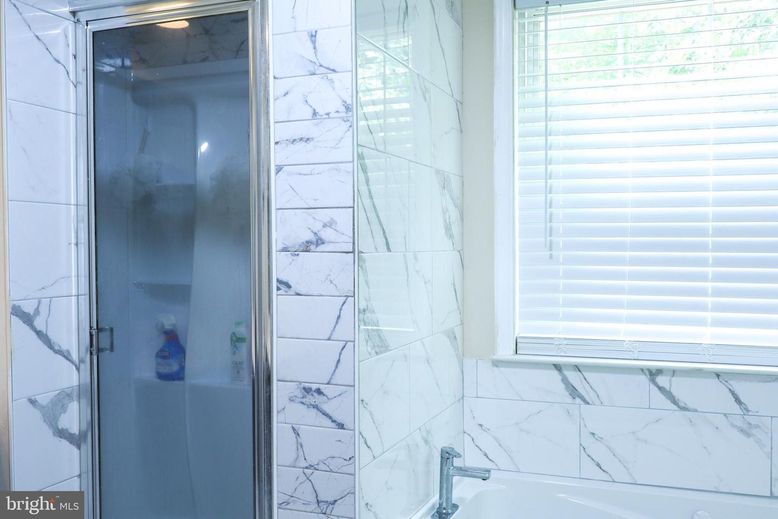 Bathroom, Glass Shower, Interior, Marble Walls