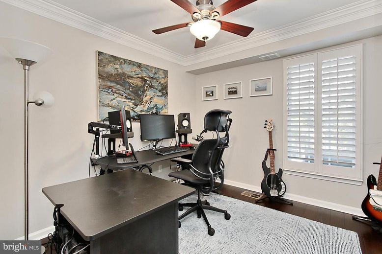 Home Office, Interior, Wood Texture Flooring