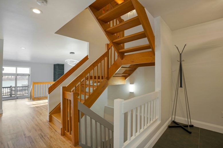Interior, Recessed Lighting, Wooden Beams, Wood Texture Flooring