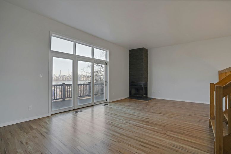 Empty room, Fireplace, Interior, Wood Texture Flooring