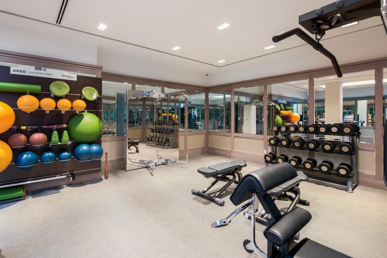Fitness Equipment, Gym, Interior, Recessed Lighting