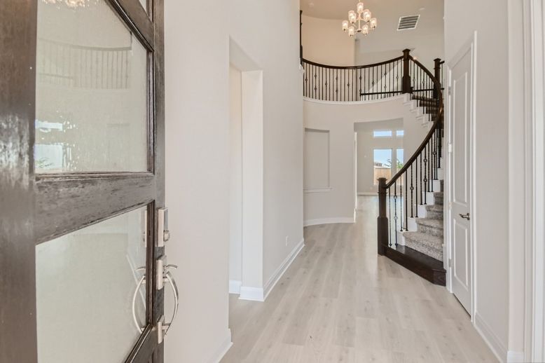 Chandelier, Interior, Recessed Lighting, Wood Texture Flooring