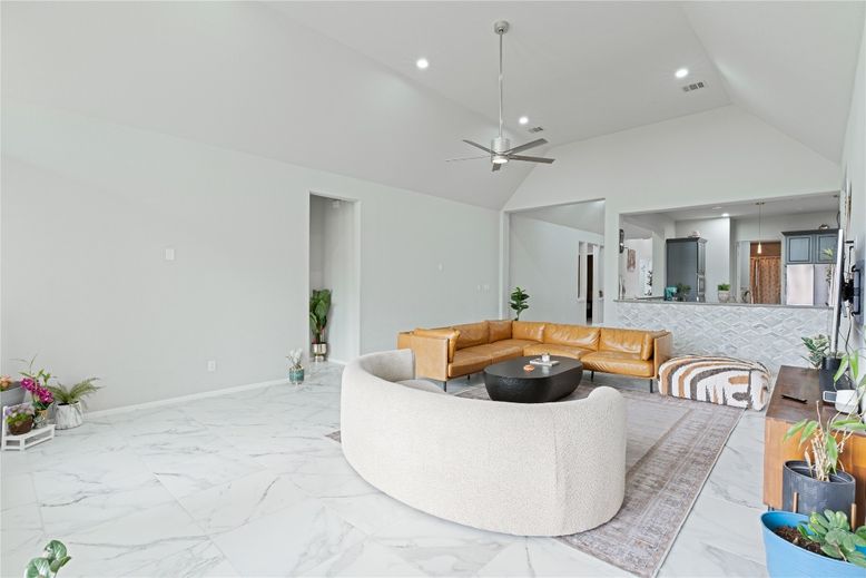 Interior, Living room, Marble, Recessed Lighting
