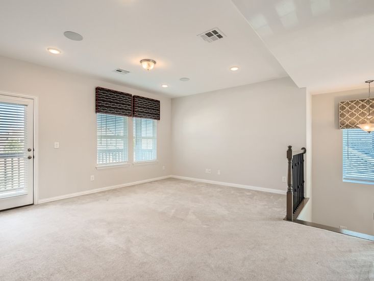 Empty room, Interior, Pendant Lights, Recessed Lighting