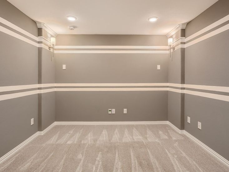 Empty room, Interior, Recessed Lighting