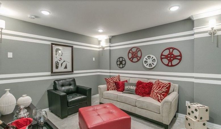 Interior, Living room, Recessed Lighting