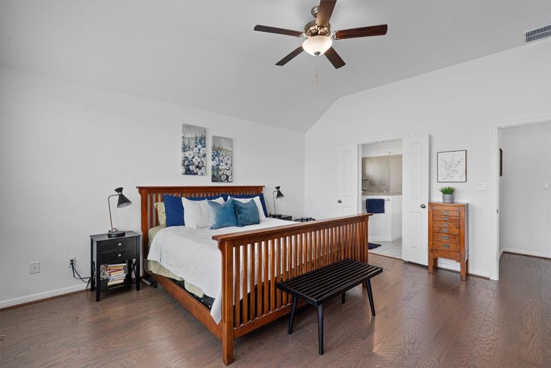 Bedroom, Interior, Wood Texture Flooring