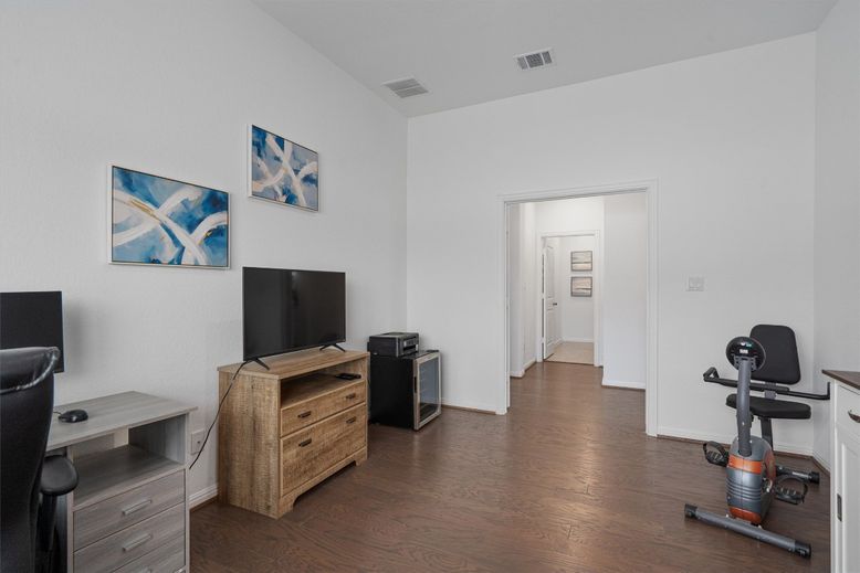 Fitness Equipment, Interior, Wood Texture Flooring