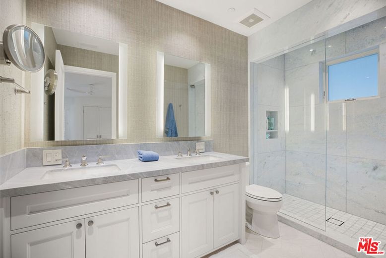 Bathroom, Dual Sink Vanities, Glass Shower, Interior