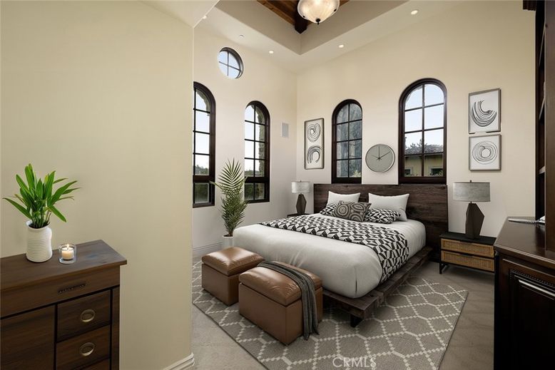 Bedroom, Interior, Recessed Lighting