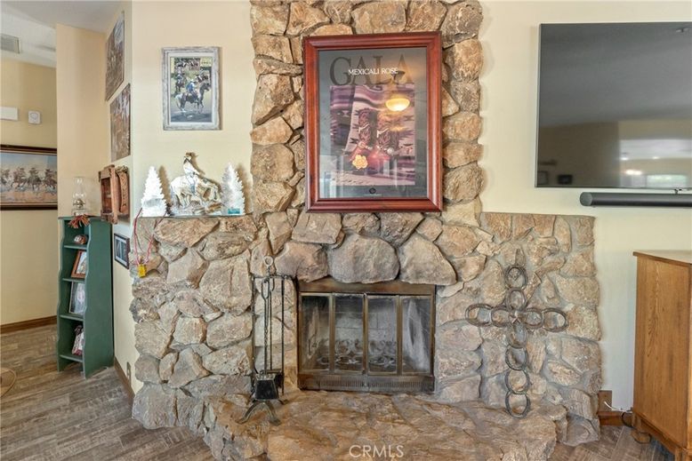Fireplace, Interior, Stone Walls