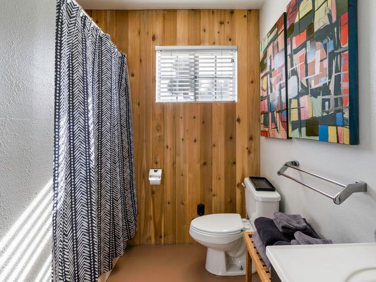 Bathroom, Interior, Wooden Walls