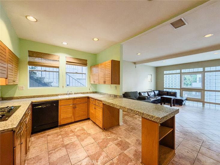 Interior, Kitchen, Living room, Recessed Lighting