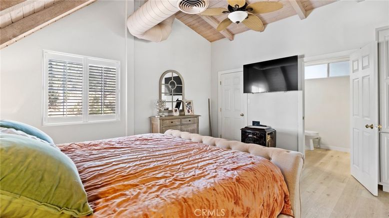 Bedroom, Interior, Wooden Beams, Wooden Ceilings, Wood Texture Flooring