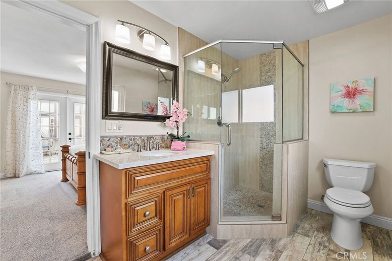 Bathroom, Glass Shower, Interior, Tile Countertops