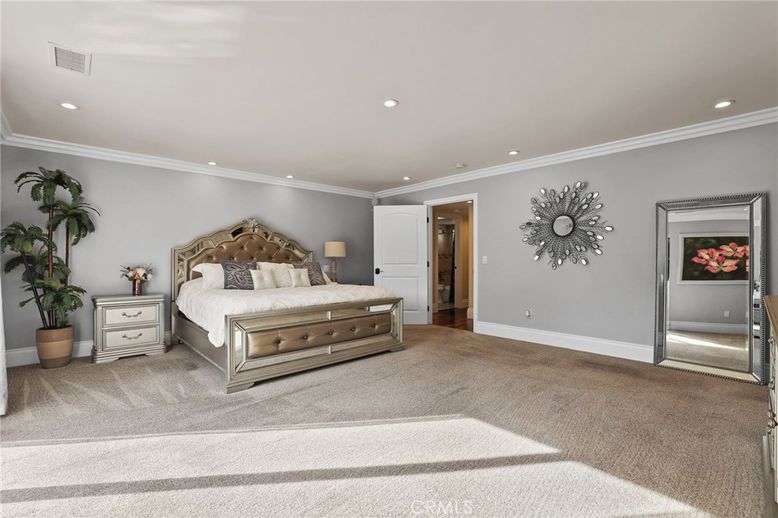 Bedroom, Interior, Recessed Lighting