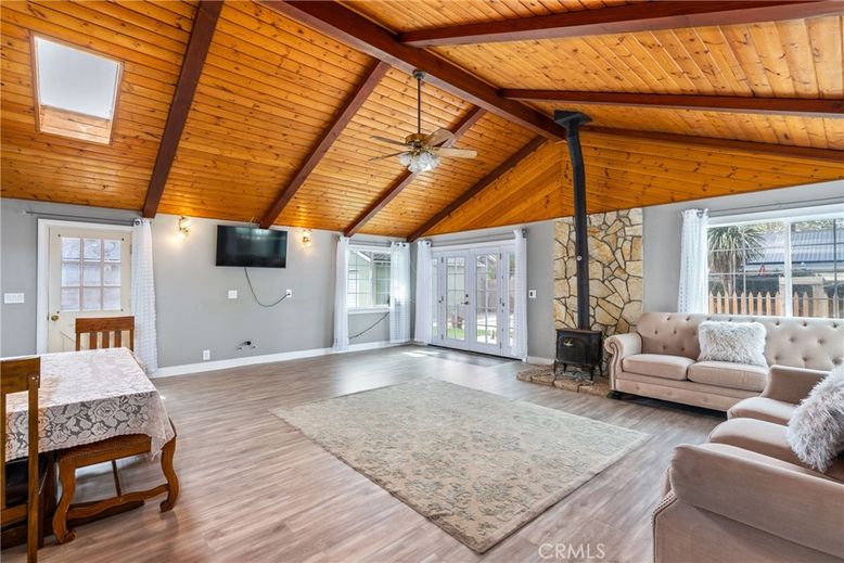Fireplace, Interior, Stone Walls, Wooden Beams, Wooden Ceilings, Wood Texture Flooring