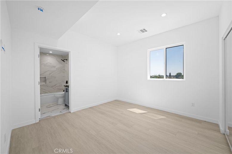 Bathroom, Empty room, Interior, Marble, Marble Walls, Recessed Lighting, Wood Texture Flooring