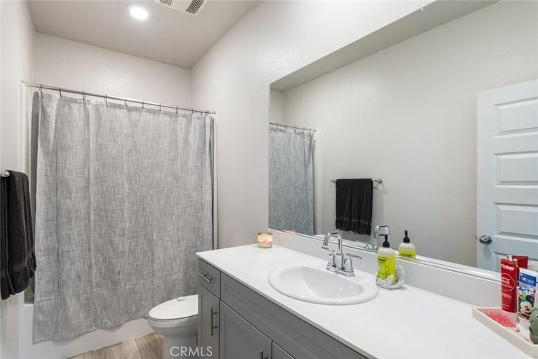 Bathroom, Interior, Recessed Lighting, Wood Texture Flooring