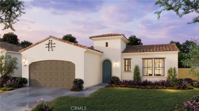 Attached, Exterior, Facade, Spanish Mediterranean