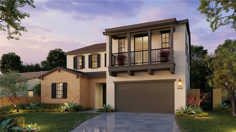 Attached, Exterior, Facade, Brick Facade, Modern