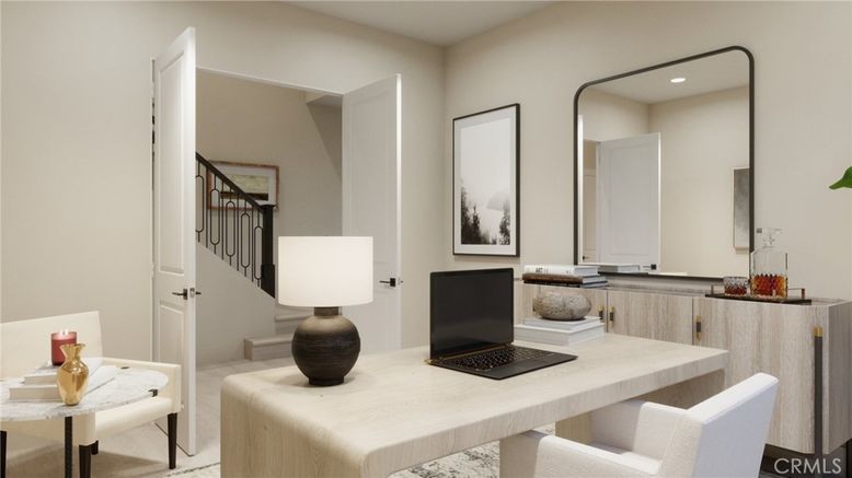 Home Office, Interior, Recessed Lighting