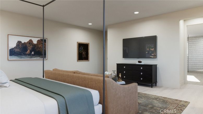 Bedroom, Interior, Recessed Lighting