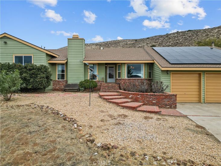 Attached, Backyard, Exterior, Facade, Solar Panels, Ranch